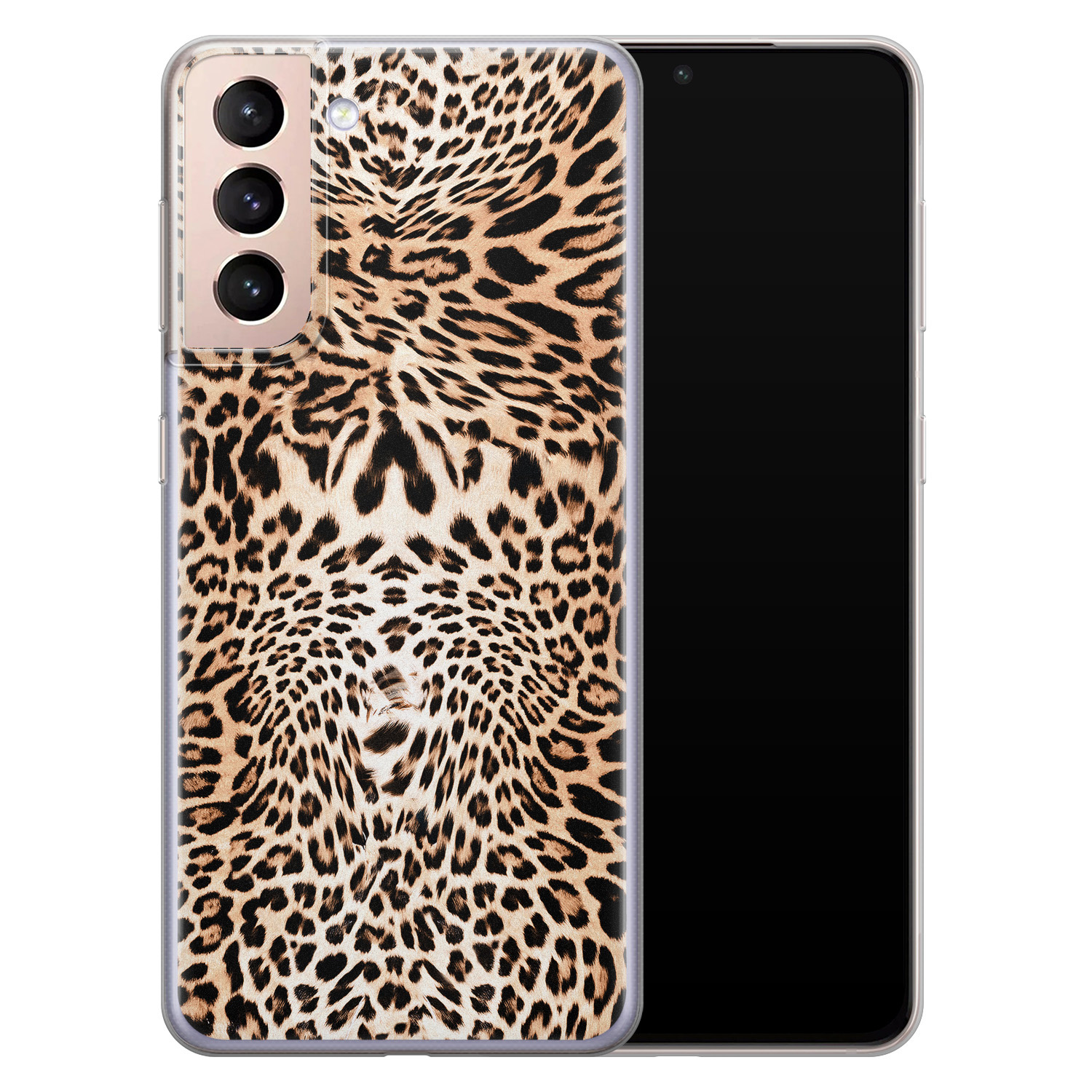 Leuke Telefoonhoesjes Samsung Galaxy S21 Plus siliconen hoesje - Wild animal