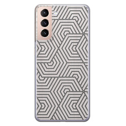 Leuke Telefoonhoesjes Samsung Galaxy S21 Plus siliconen hoesje - Geometrisch