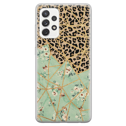Luipaard flower print