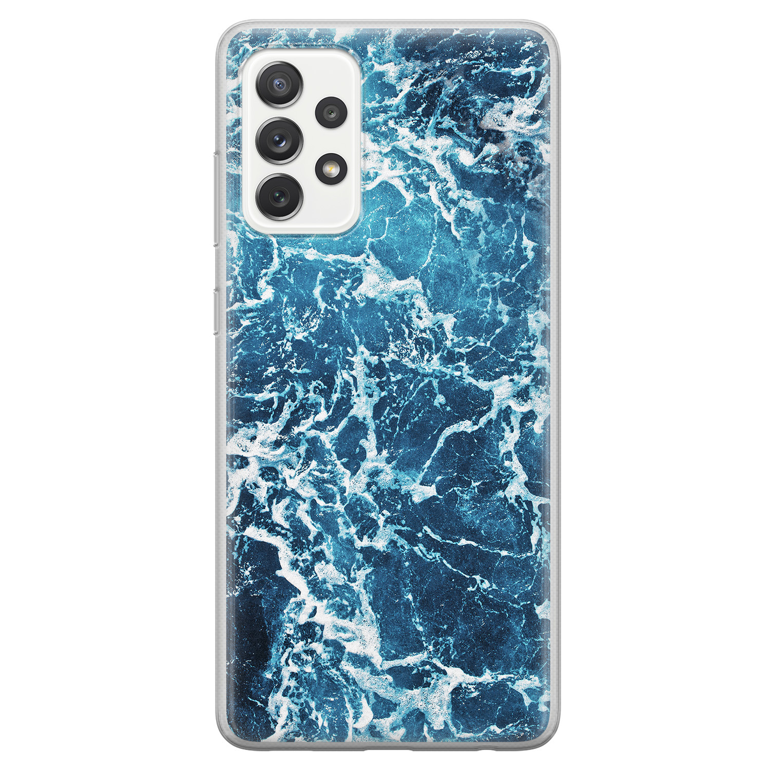 Leuke Telefoonhoesjes Samsung Galaxy A52 siliconen hoesje - Ocean blue