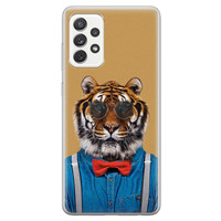 Leuke Telefoonhoesjes Samsung Galaxy A52 siliconen hoesje - Tijger hipster