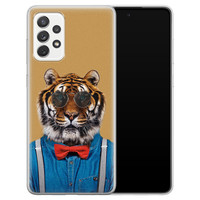 Leuke Telefoonhoesjes Samsung Galaxy A52 siliconen hoesje - Tijger hipster