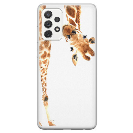 Giraffe peekaboo