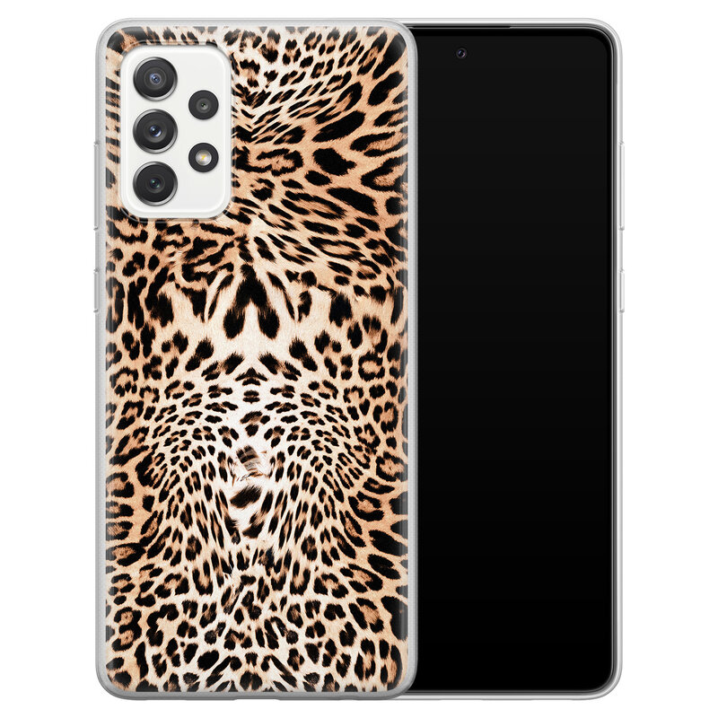 Leuke Telefoonhoesjes Samsung Galaxy A52 siliconen hoesje - Wild animal