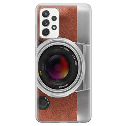 Leuke Telefoonhoesjes Samsung Galaxy A52 siliconen hoesje - Vintage camera