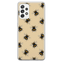 Leuke Telefoonhoesjes Samsung Galaxy A52 siliconen hoesje - Bee happy