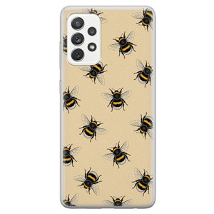 Leuke Telefoonhoesjes Samsung Galaxy A52 siliconen hoesje - Bee happy