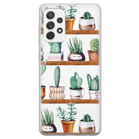 Leuke Telefoonhoesjes Samsung Galaxy A52 siliconen hoesje - Cactus