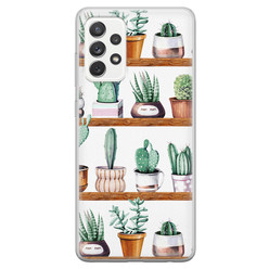 Leuke Telefoonhoesjes Samsung Galaxy A52 siliconen hoesje - Cactus