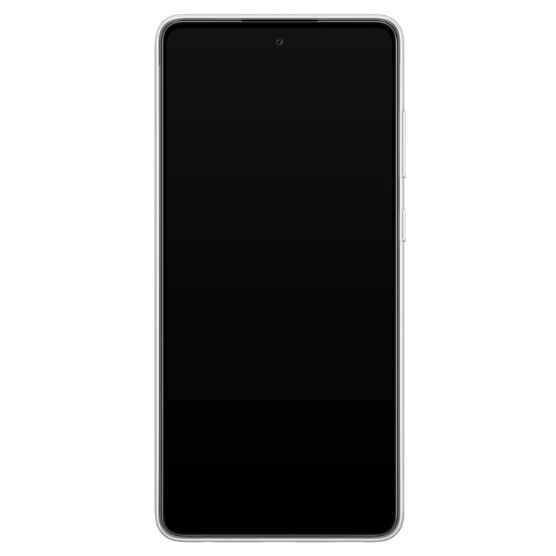 Leuke Telefoonhoesjes Samsung Galaxy A52 siliconen hoesje - Marmer zwart goud