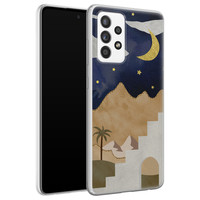 Leuke Telefoonhoesjes Samsung Galaxy A52 siliconen hoesje - Desert night