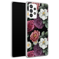 Leuke Telefoonhoesjes Samsung Galaxy A52 siliconen hoesje - Bloemenliefde