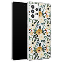 Leuke Telefoonhoesjes Samsung Galaxy A52 siliconen hoesje - Lovely flower