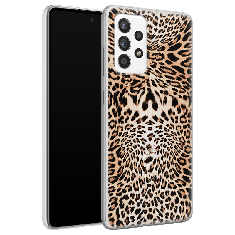 Leuke Telefoonhoesjes Samsung Galaxy A52 siliconen hoesje - Wild animal