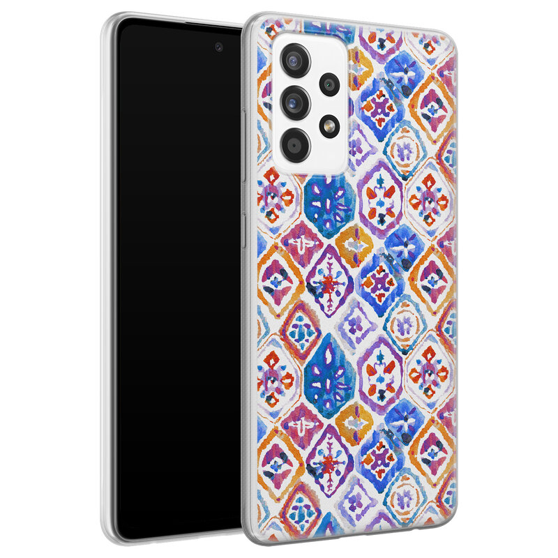Leuke Telefoonhoesjes Samsung Galaxy A52 siliconen hoesje - Boho vibe