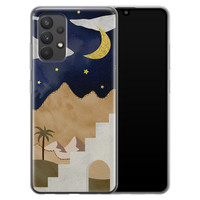 Leuke Telefoonhoesjes Samsung Galaxy A32 4G siliconen hoesje - Desert night