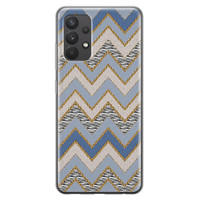 Leuke Telefoonhoesjes Samsung Galaxy A32 4G siliconen hoesje - Retro zigzag