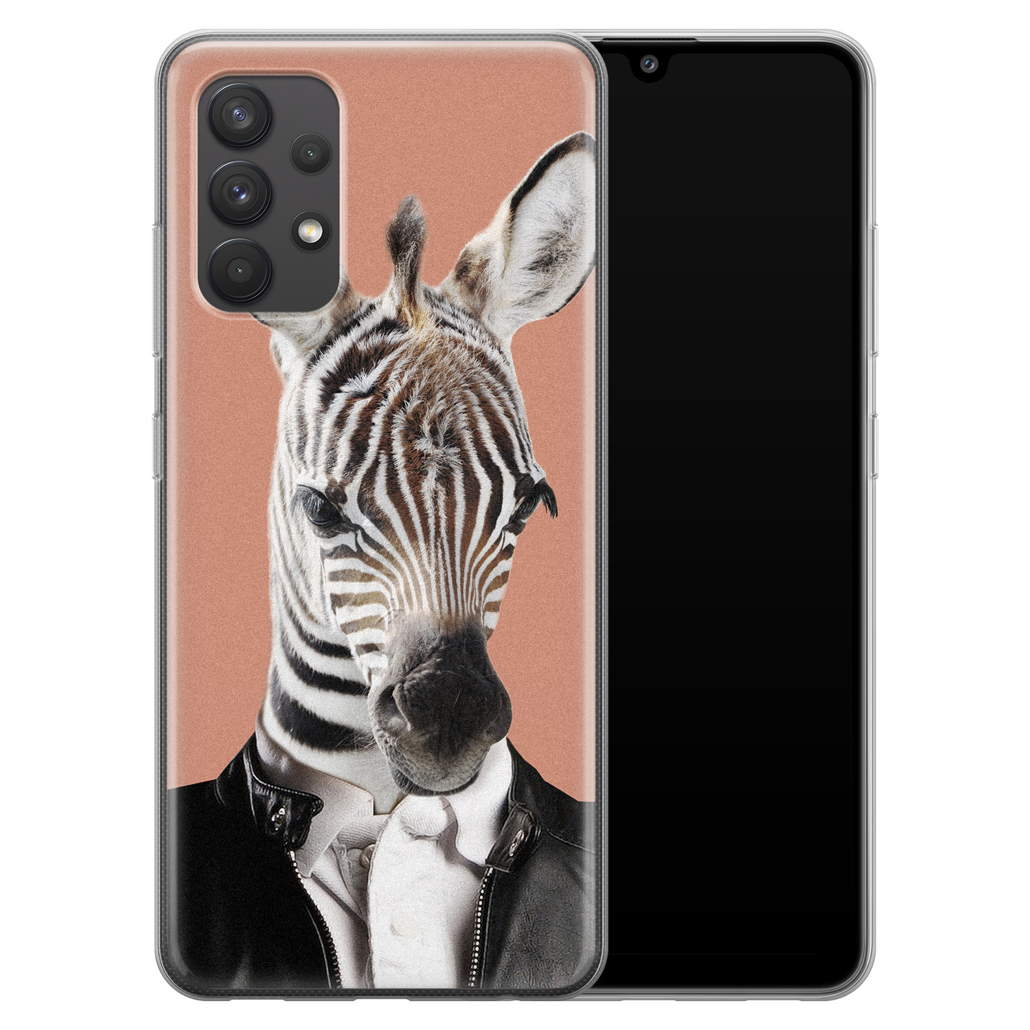 Leuke Telefoonhoesjes Samsung Galaxy A32 4G siliconen hoesje - Baby zebra