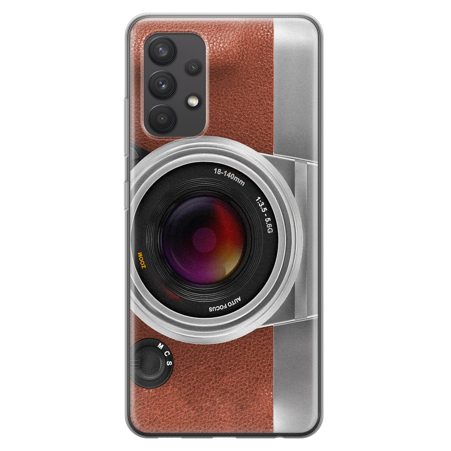 Leuke Telefoonhoesjes Samsung Galaxy A32 4G siliconen hoesje - Vintage camera