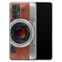 Leuke Telefoonhoesjes Samsung Galaxy A32 4G siliconen hoesje - Vintage camera