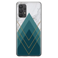 Leuke Telefoonhoesjes Samsung Galaxy A32 4G siliconen hoesje - Geometrisch blauw