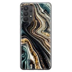 Leuke Telefoonhoesjes Samsung Galaxy A32 4G siliconen hoesje - Marmer swirl