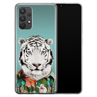 Leuke Telefoonhoesjes Samsung Galaxy A32 4G siliconen hoesje - Witte tijger