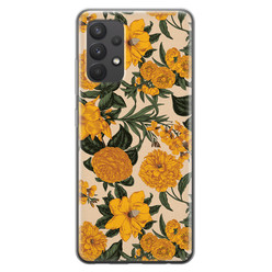 Leuke Telefoonhoesjes Samsung Galaxy A32 4G siliconen hoesje - Retro flowers