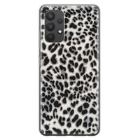 Leuke Telefoonhoesjes Samsung Galaxy A32 4G siliconen hoesje - Luipaard grijs