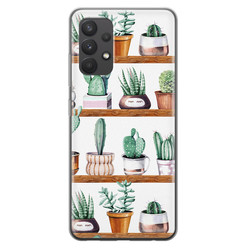 Leuke Telefoonhoesjes Samsung Galaxy A32 4G siliconen hoesje - Cactus