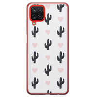 Leuke Telefoonhoesjes Samsung Galaxy A12 siliconen hoesje - Cactus love