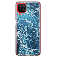 Leuke Telefoonhoesjes Samsung Galaxy A12 siliconen hoesje - Ocean blue