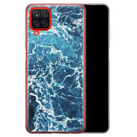 Leuke Telefoonhoesjes Samsung Galaxy A12 siliconen hoesje - Ocean blue