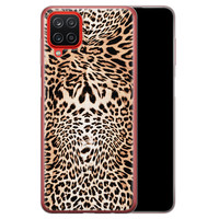 Leuke Telefoonhoesjes Samsung Galaxy A12 siliconen hoesje - Wild animal