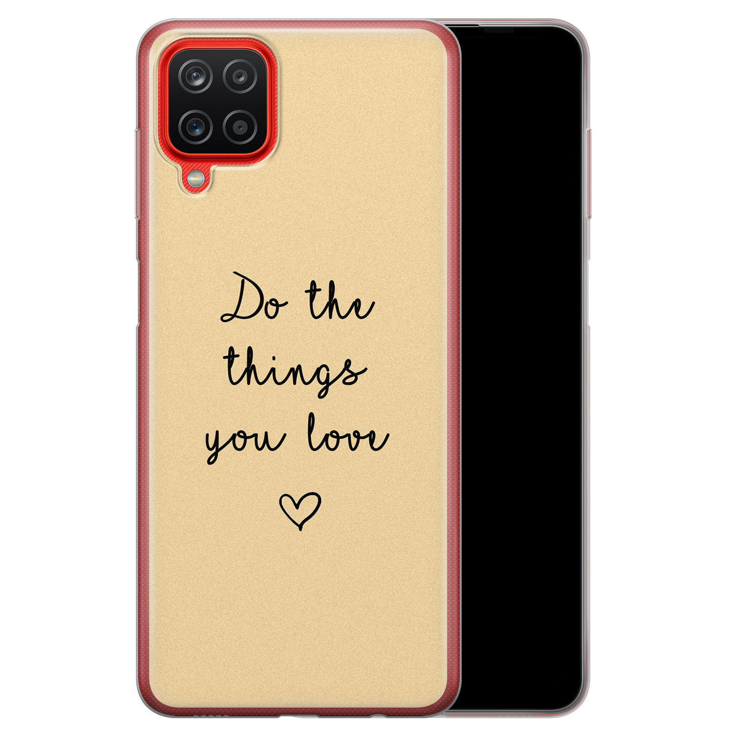 Leuke Telefoonhoesjes Samsung Galaxy A12 siliconen hoesje - Do the things you love