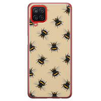 Leuke Telefoonhoesjes Samsung Galaxy A12 siliconen hoesje - Bee happy