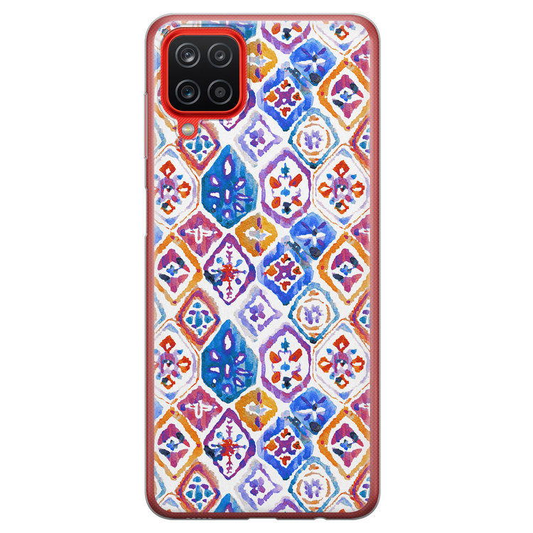 Leuke Telefoonhoesjes Samsung Galaxy A12 siliconen hoesje - Boho vibe