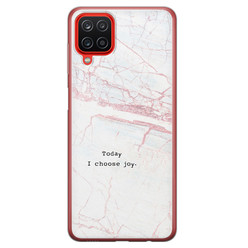 Leuke Telefoonhoesjes Samsung Galaxy A12 siliconen hoesje - Today I choose joy