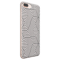 Leuke Telefoonhoesjes iPhone 8 Plus/7 Plus siliconen hoesje - Geometrisch