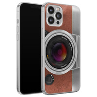 Leuke Telefoonhoesjes iPhone 12 Pro Max siliconen hoesje - Vintage camera