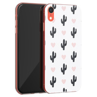 Leuke Telefoonhoesjes iPhone XR siliconen hoesje - Cactus love
