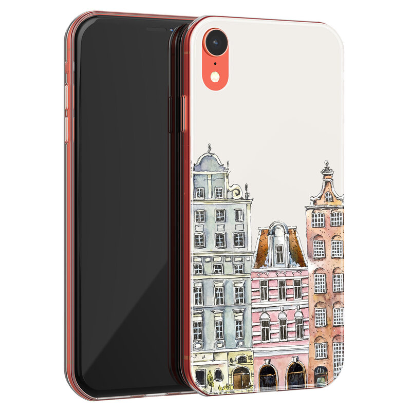 Leuke Telefoonhoesjes iPhone XR siliconen hoesje - Grachtenpandjes