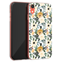 Leuke Telefoonhoesjes iPhone XR siliconen hoesje - Lovely flower