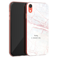 Leuke Telefoonhoesjes iPhone XR siliconen hoesje - Today I choose joy