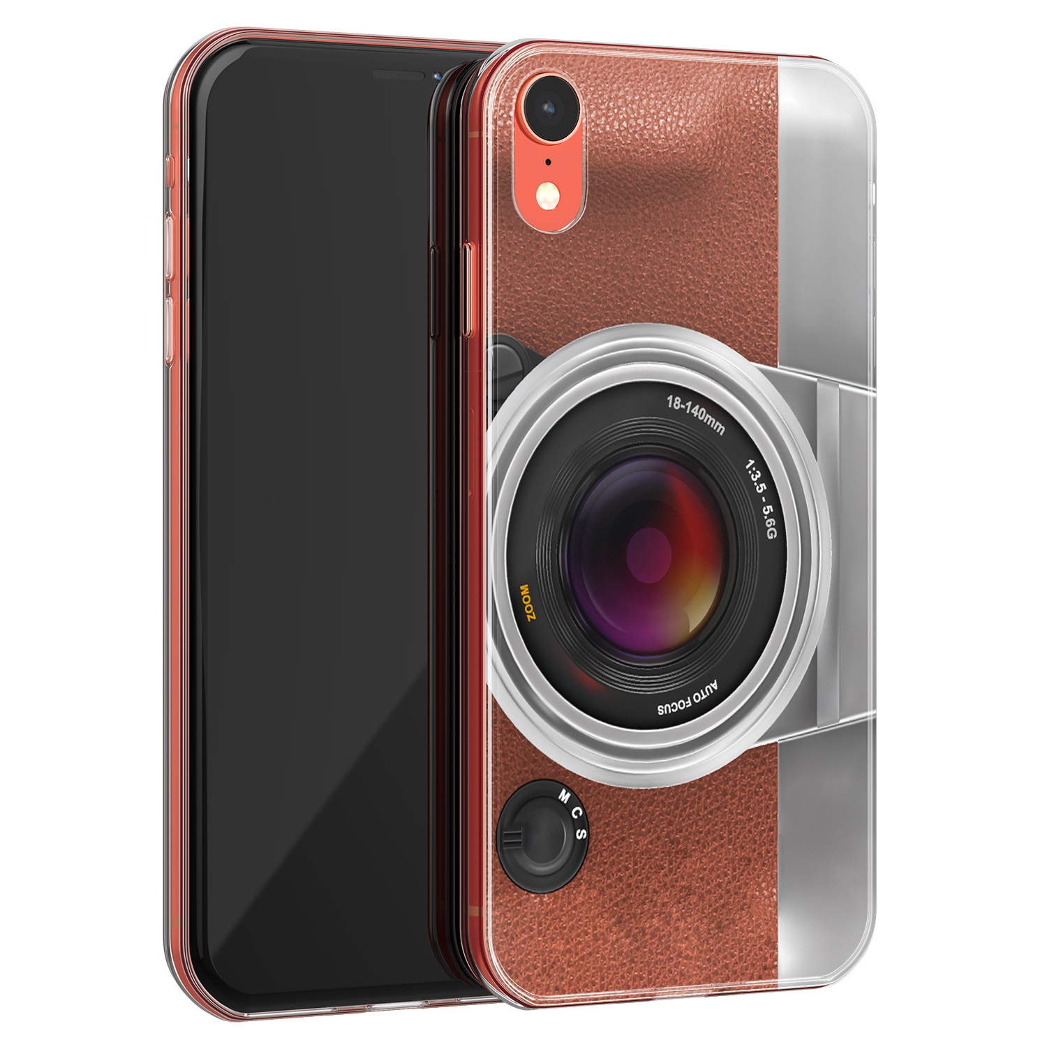 Leuke Telefoonhoesjes iPhone XR siliconen hoesje - Vintage camera