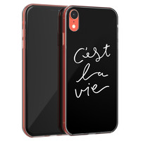 Leuke Telefoonhoesjes iPhone XR siliconen hoesje - C'est la vie