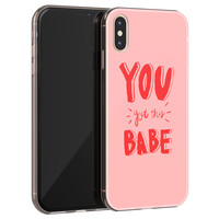 Leuke Telefoonhoesjes iPhone X/XS siliconen hoesje - Where to go next