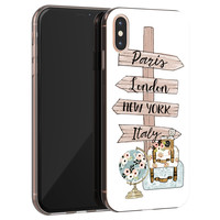 Leuke Telefoonhoesjes iPhone X/XS siliconen hoesje - Where to go next