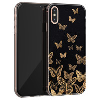 Leuke Telefoonhoesjes iPhone X/XS siliconen hoesje - Vlinders