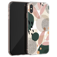 Leuke Telefoonhoesjes iPhone XS Max siliconen hoesje - Abstract print